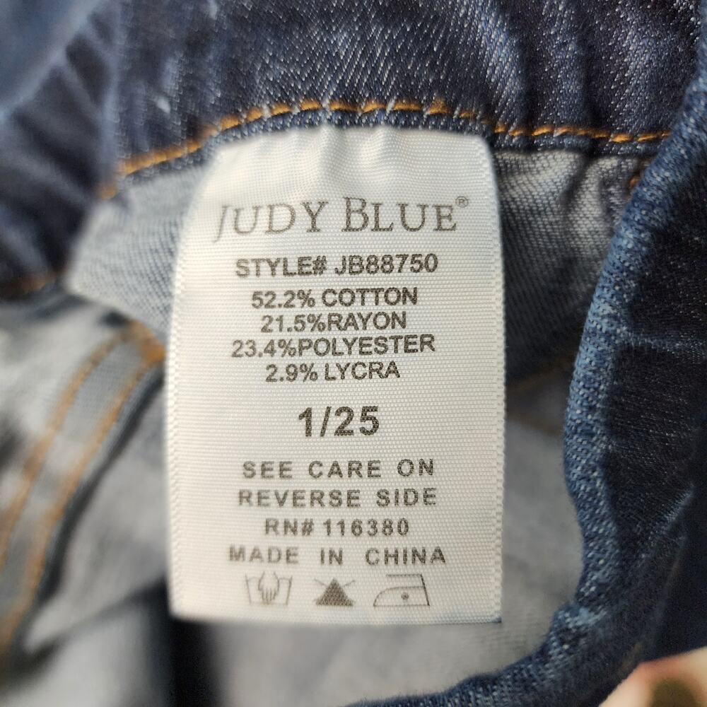 Judy Blue High Rise Pull On Skinny Jeans Size 1/25 Slim Fit Style JB88750 - Picture 4 of 7